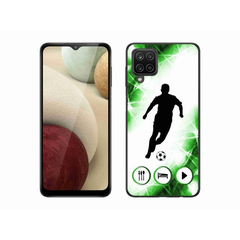 Gélový kryt mmCase na mobil Samsung Galaxy A12 - futbalista