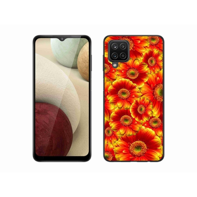 Gélový kryt mmCase na mobil Samsung Galaxy A12 - gerbera 1