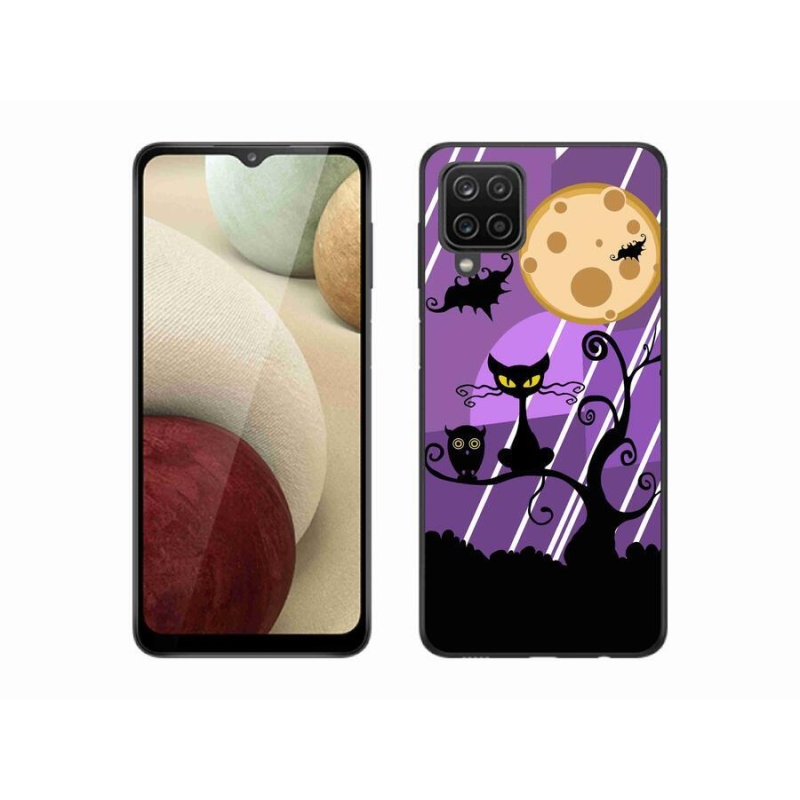 Gélový kryt mmCase na mobil Samsung Galaxy A12 - halloween