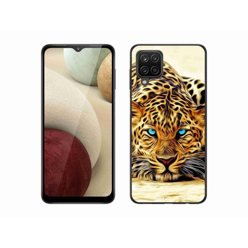 Gélový kryt mmCase na mobil Samsung Galaxy A12 - kreslený tiger