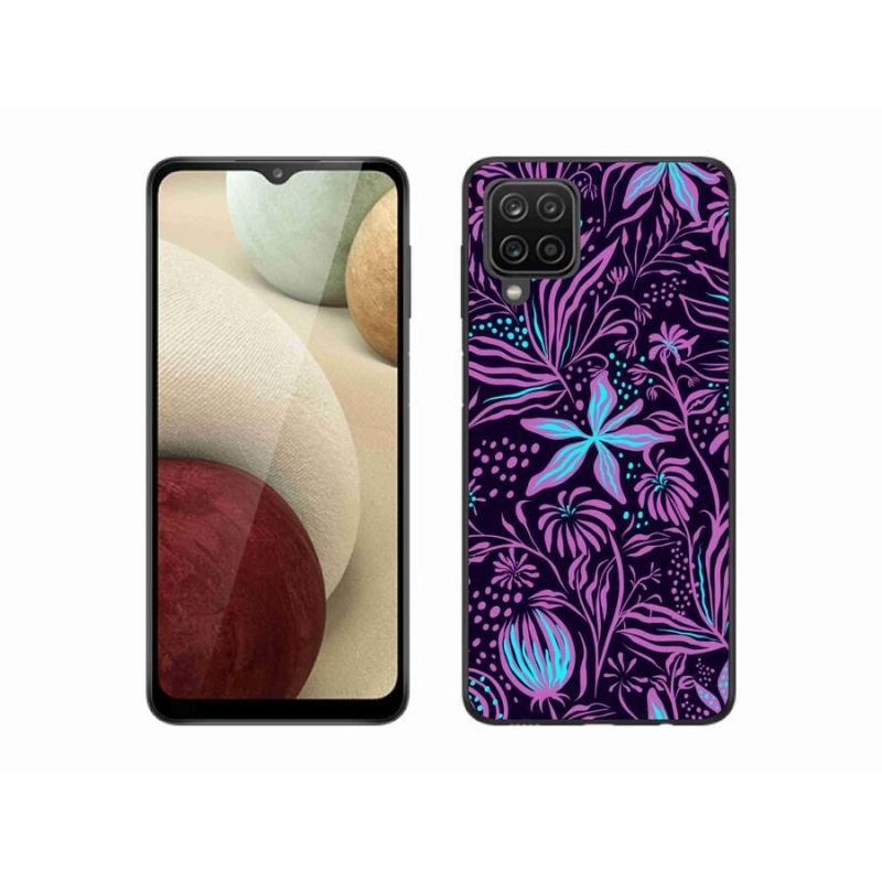 Gélový kryt mmCase na mobil Samsung Galaxy A12 - kvety 2
