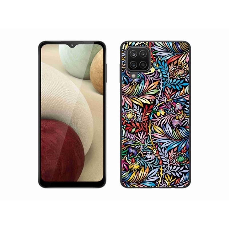 Gélový kryt mmCase na mobil Samsung Galaxy A12 - kvety 5