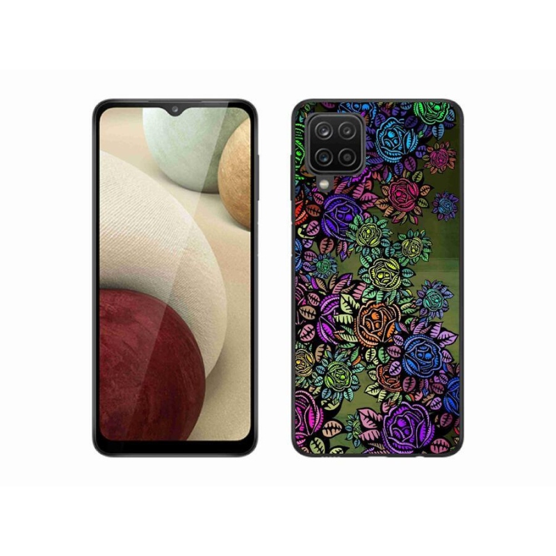 Gélový kryt mmCase na mobil Samsung Galaxy A12 - kvety 6