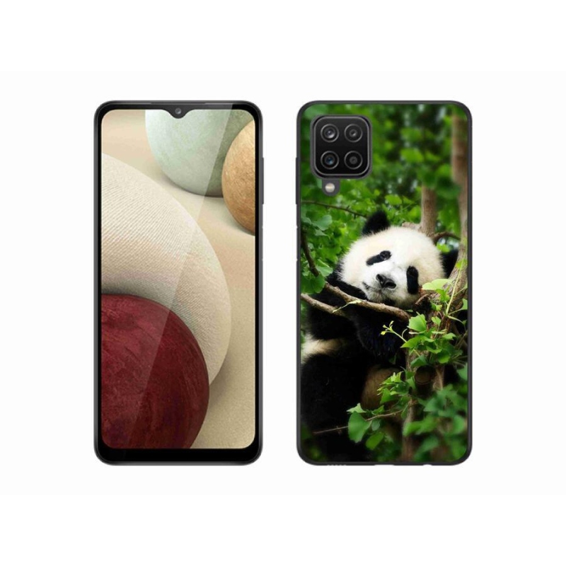 Gélový kryt mmCase na mobil Samsung Galaxy A12 - panda