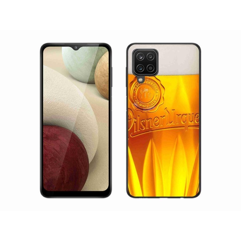 Gélový kryt mmCase na mobil Samsung Galaxy A12 - pivo