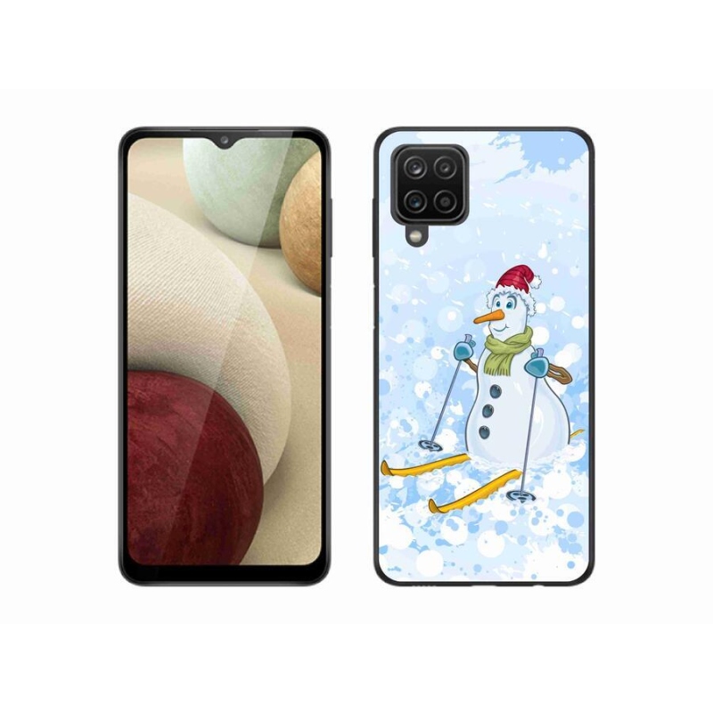 Gélový kryt mmCase na mobil Samsung Galaxy A12 - snehuliak