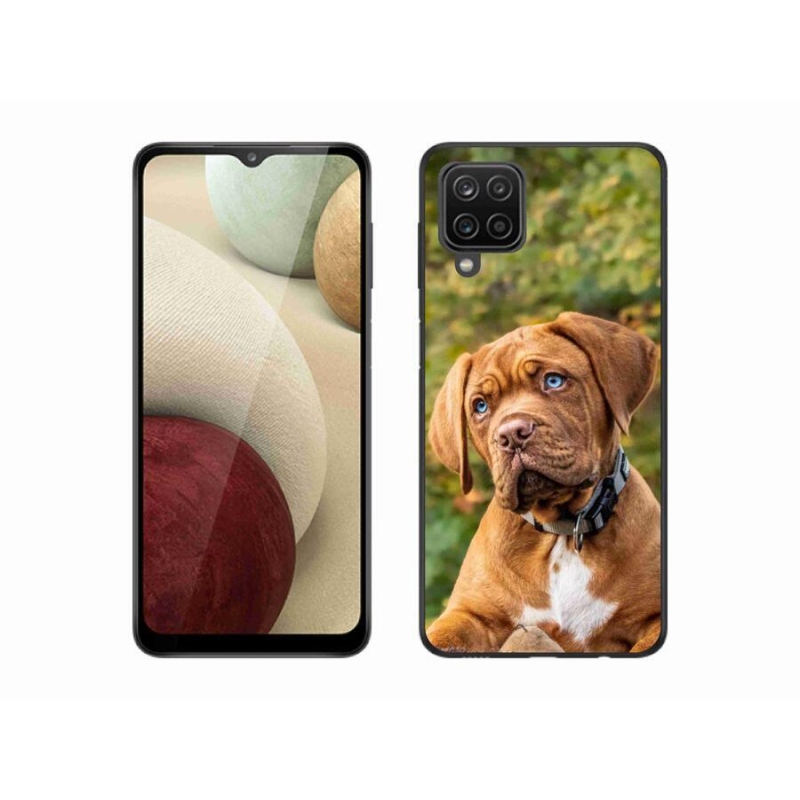 Gélový kryt mmCase na mobil Samsung Galaxy A12 - šteňa
