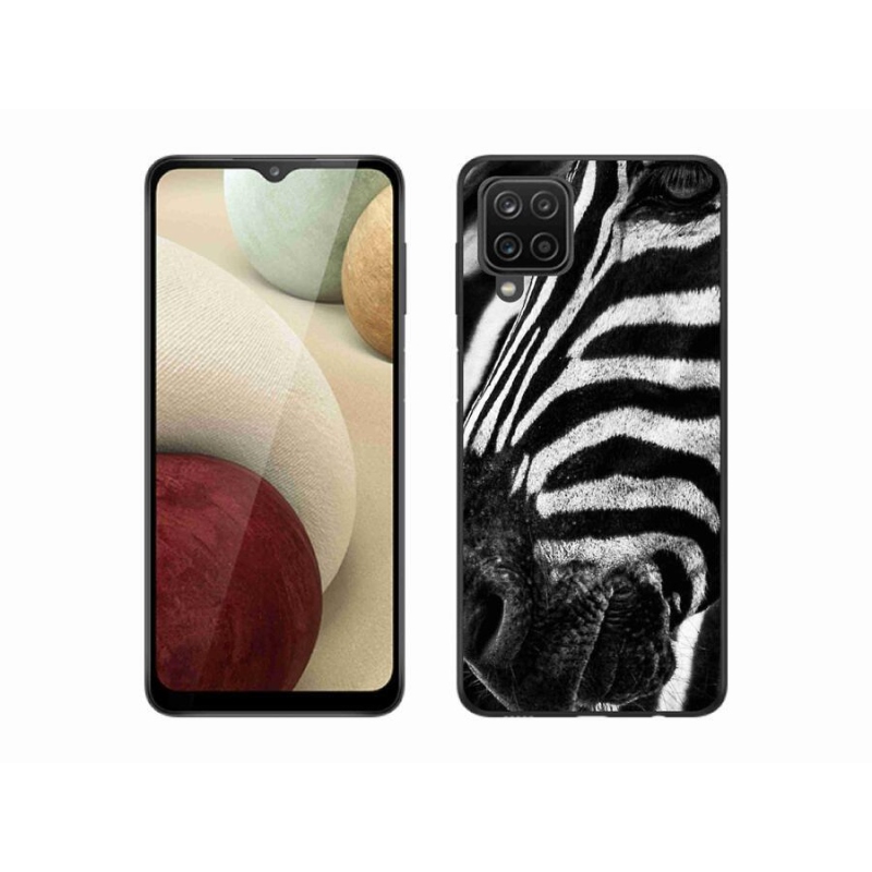 Gélový kryt mmCase na mobil Samsung Galaxy A12 - zebra