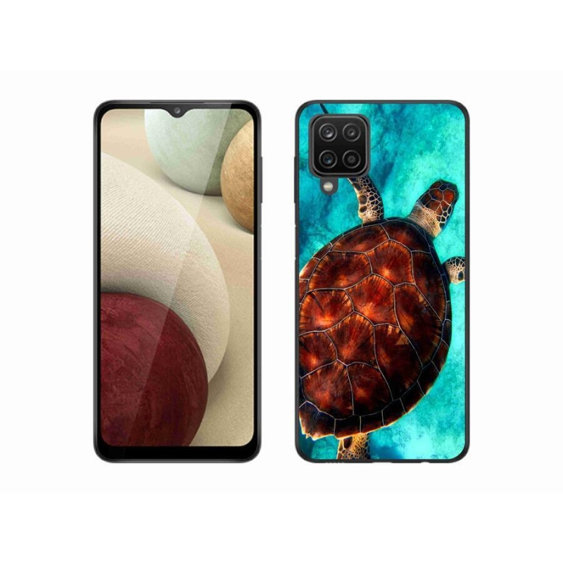 Gélový kryt mmCase na mobil Samsung Galaxy A12 - korytnačka