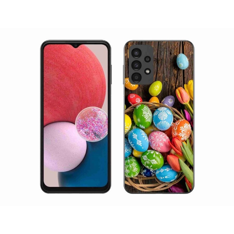 Gélový kryt mmCase na mobil Samsung Galaxy A13 4G - veľkonočné vajíčka