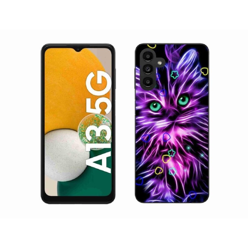 Gélový kryt mmCase na mobil Samsung Galaxy A13 5G - abstraktná mačka