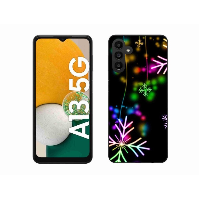 Gélový kryt mmCase na mobil Samsung Galaxy A13 5G - farebné vločky