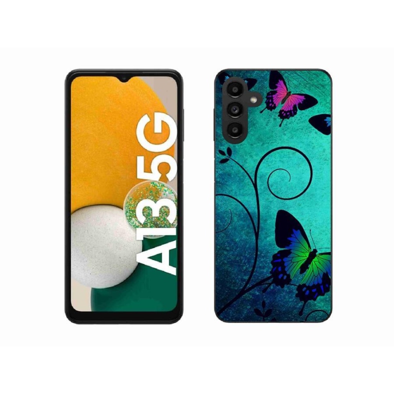 Gélový kryt mmCase na mobil Samsung Galaxy A13 5G - farební motýle