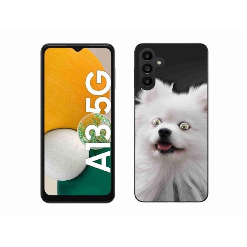 Gélový kryt mmCase na mobil Samsung Galaxy A13 5G - biely špic
