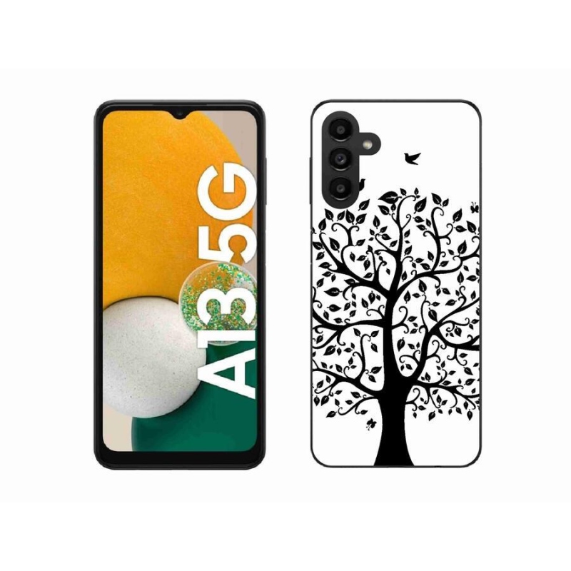 Gélový kryt mmCase na mobil Samsung Galaxy A13 5G - čiernobiely strom