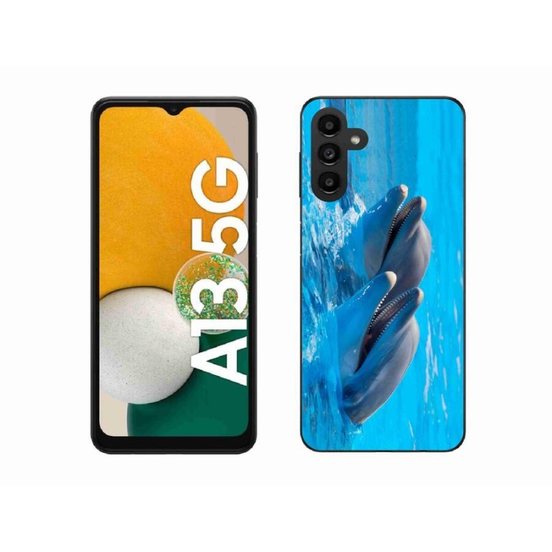 Gélový kryt mmCase na mobil Samsung Galaxy A13 5G - delfíny