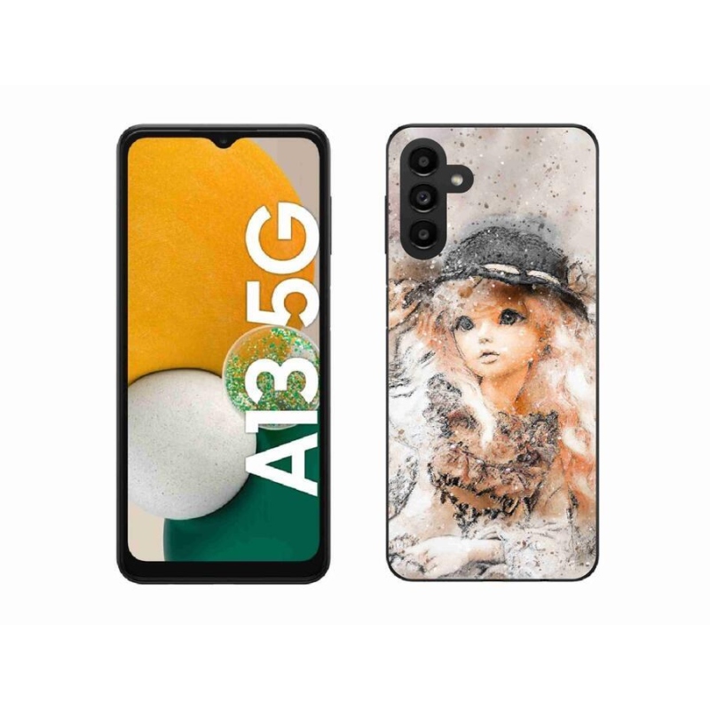 Gélový kryt mmCase na mobil Samsung Galaxy A13 5G - dievčatko s klobúkom