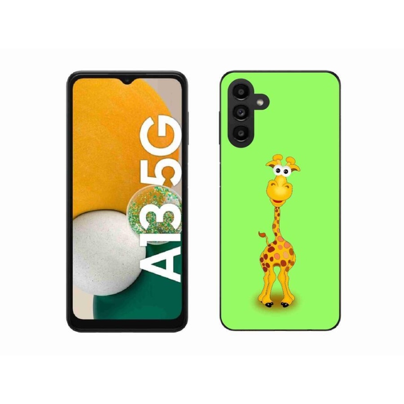 Gélový kryt mmCase na mobil Samsung Galaxy A13 5G - kreslená žirafa