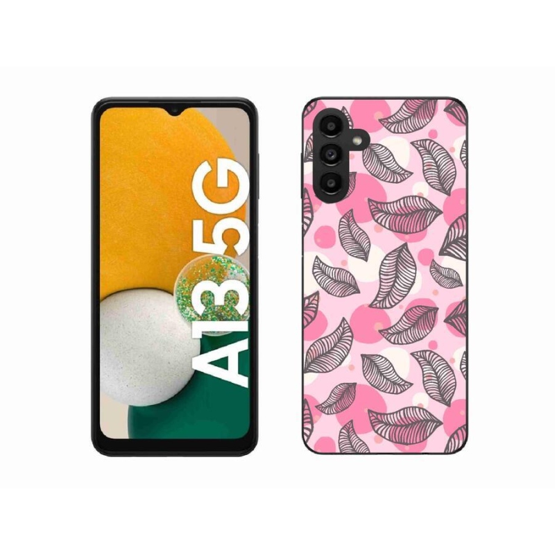 Gélový kryt mmCase na mobil Samsung Galaxy A13 5G - kreslené padajúce listy
