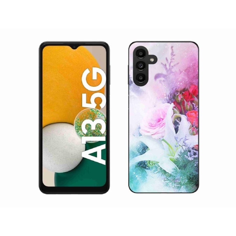 Gélový kryt mmCase na mobil Samsung Galaxy A13 5G - kvety 4