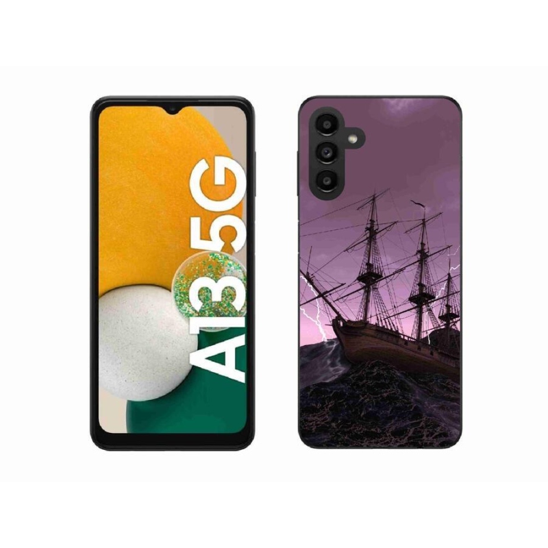 Gélový kryt mmCase na mobil Samsung Galaxy A13 5G - loď v búrke