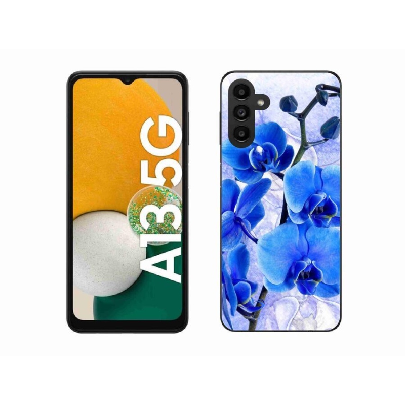 Gélový kryt mmCase na mobil Samsung Galaxy A13 5G - modré kvety