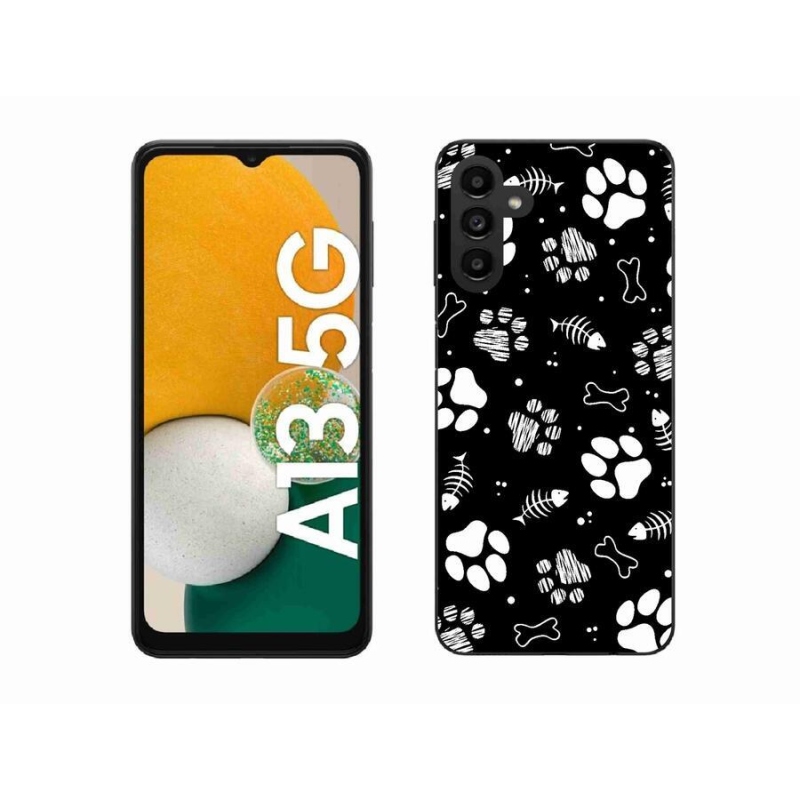 Gélový kryt mmCase na mobil Samsung Galaxy A13 5G - psie labky