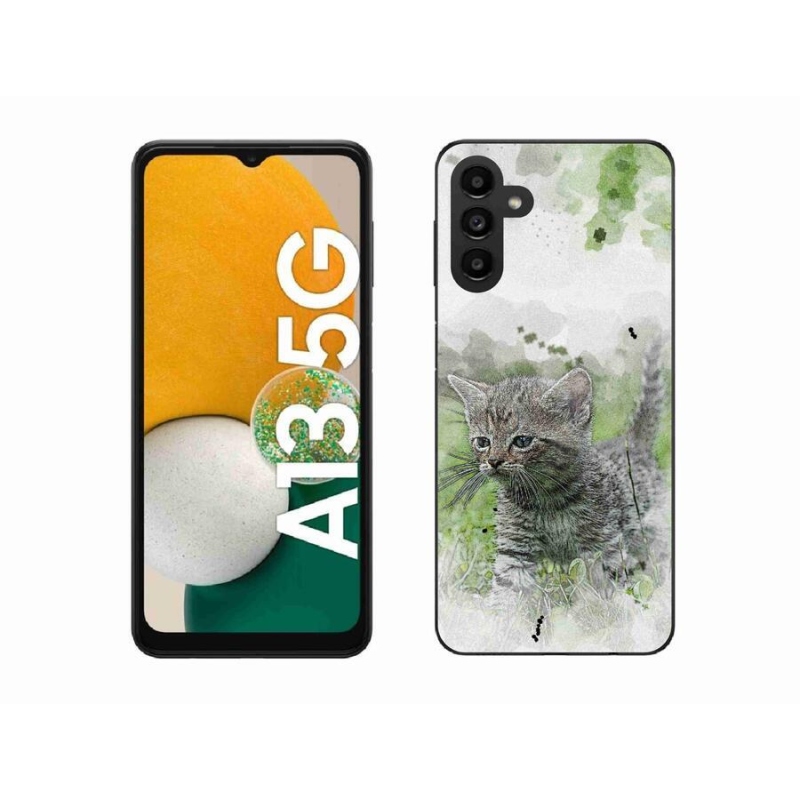 Gélový kryt mmCase na mobil Samsung Galaxy A13 5G - roztomilé mačiatko 1