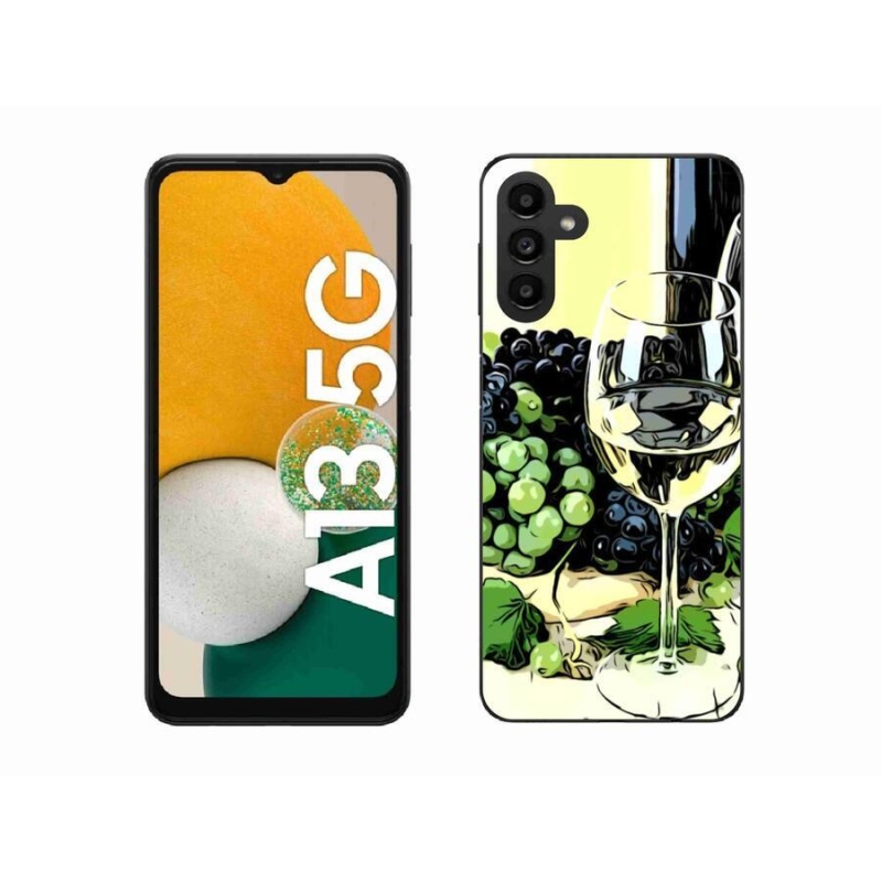 Gélový kryt mmCase na mobil Samsung Galaxy A13 5G - pohár vína