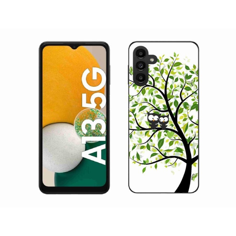 Gélový kryt mmCase na mobil Samsung Galaxy A13 5G - sovičky na strome