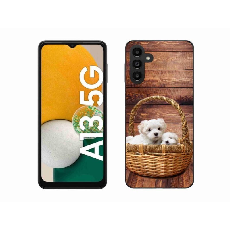 Gélový kryt mmCase na mobil Samsung Galaxy A13 5G - šteniatka