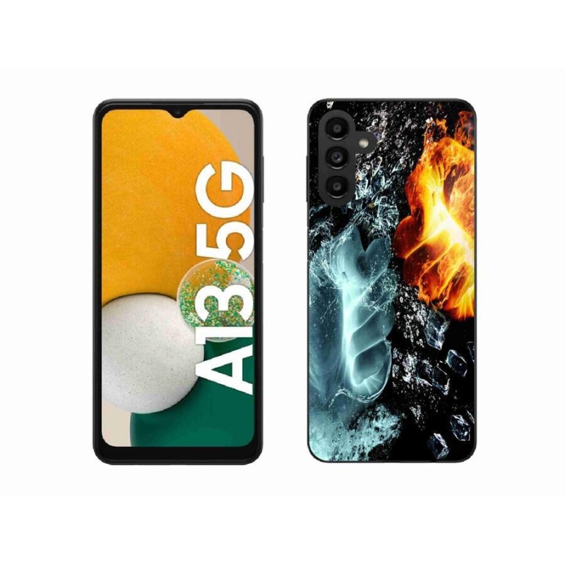 Gélový kryt mmCase na mobil Samsung Galaxy A13 5G - voda a oheň