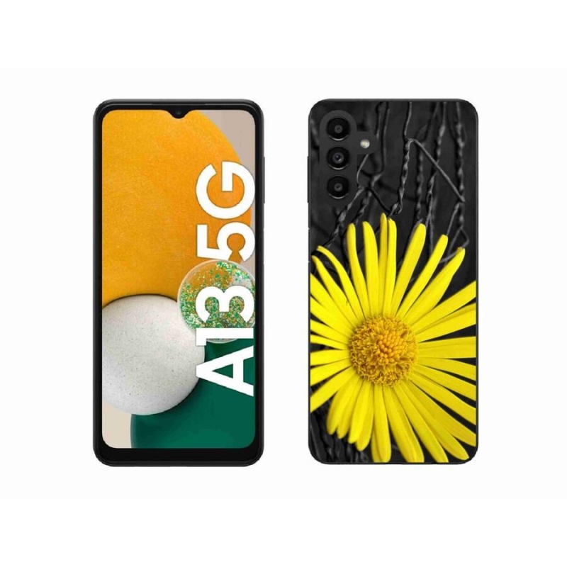 Gélový kryt mmCase na mobil Samsung Galaxy A13 5G - žltá kvetina