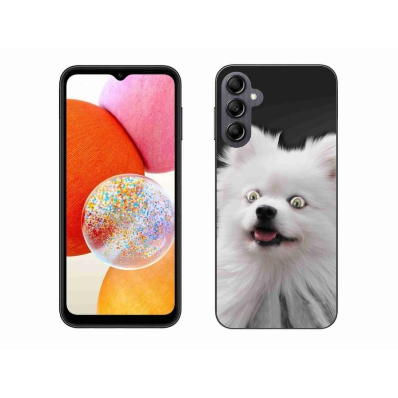 Gélový kryt mmCase na mobil Samsung Galaxy A14 4G/5G - biely špic
