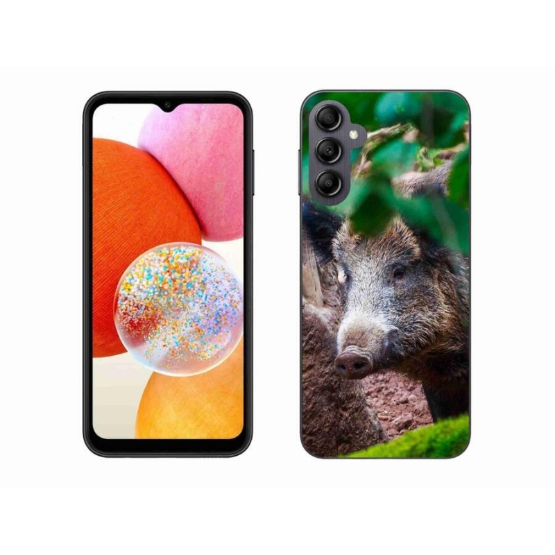 Gélový kryt mmCase na mobil Samsung Galaxy A14 4G/5G - divoké prasa