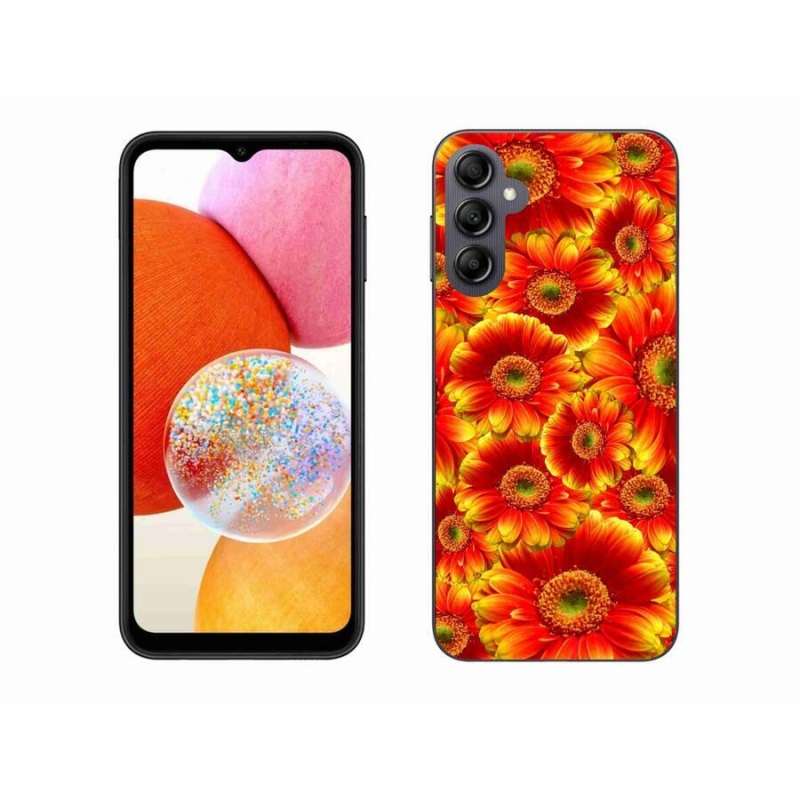 Gélový kryt mmCase na mobil Samsung Galaxy A14 4G/5G - gerbera 1