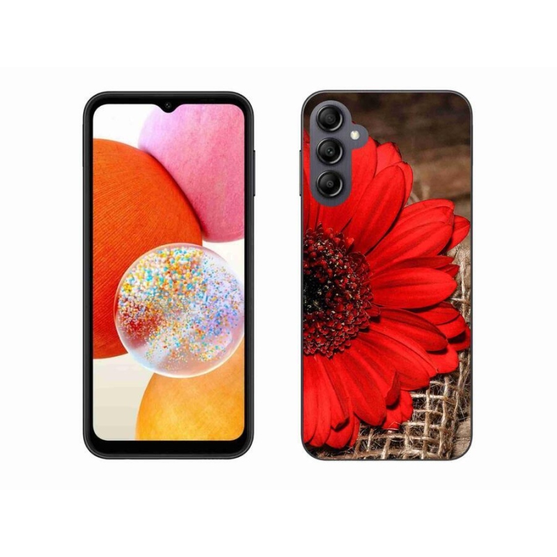 Gélový kryt mmCase na mobil Samsung Galaxy A14 4G/5G - gerbera