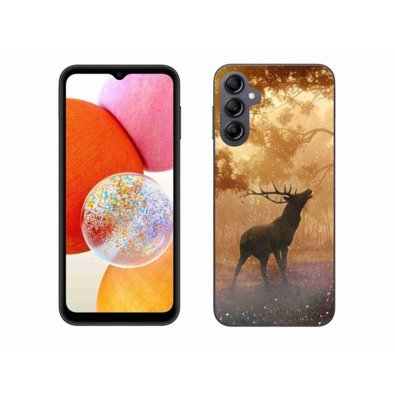 Gélový kryt mmCase na mobil Samsung Galaxy A14 4G/5G - jeleň v ruji