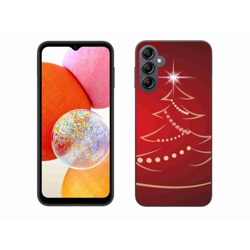 Gélový kryt mmCase na mobil Samsung Galaxy A14 4G/5G - kreslený vianočný stromček