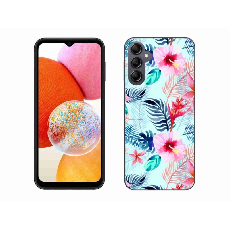 Gélový kryt mmCase na mobil Samsung Galaxy A14 4G/5G - kvety