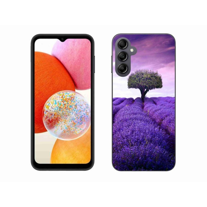 Gélový kryt mmCase na mobil Samsung Galaxy A14 4G/5G - levanduľová lúka