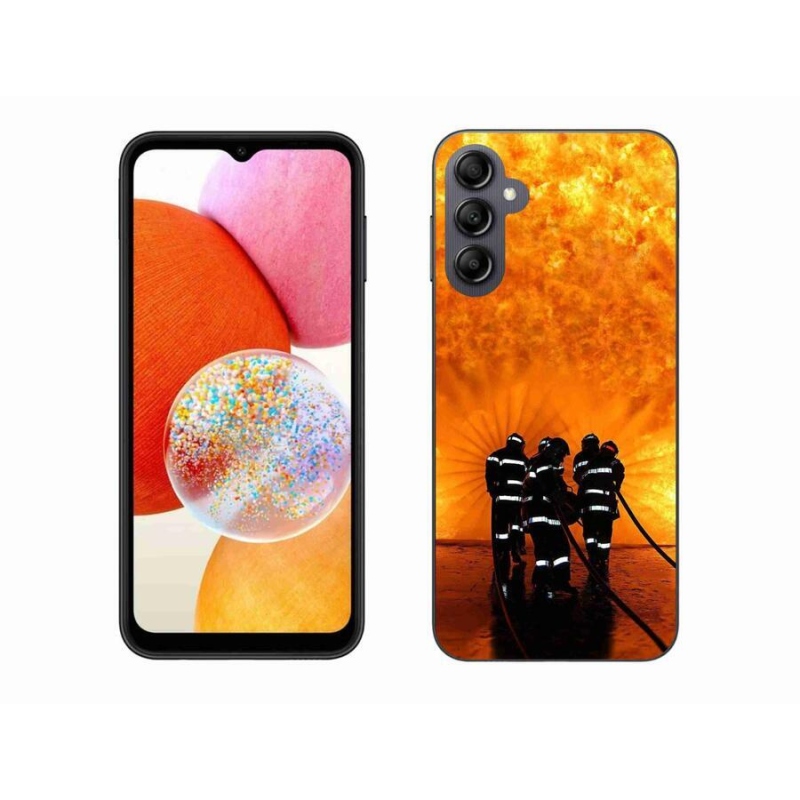 Gélový kryt mmCase na mobil Samsung Galaxy A14 4G/5G - požiar