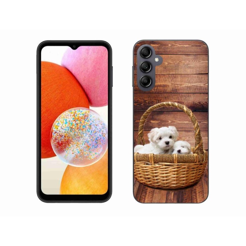 Gélový kryt mmCase na mobil Samsung Galaxy A14 4G/5G - šteniatka