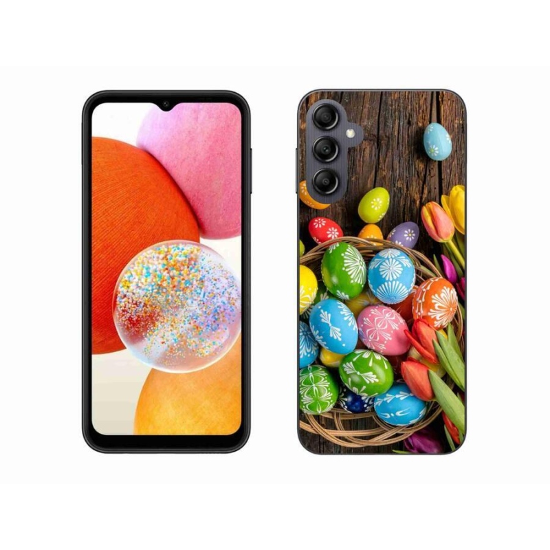 Gélový kryt mmCase na mobil Samsung Galaxy A14 4G/5G - veľkonočné vajíčka