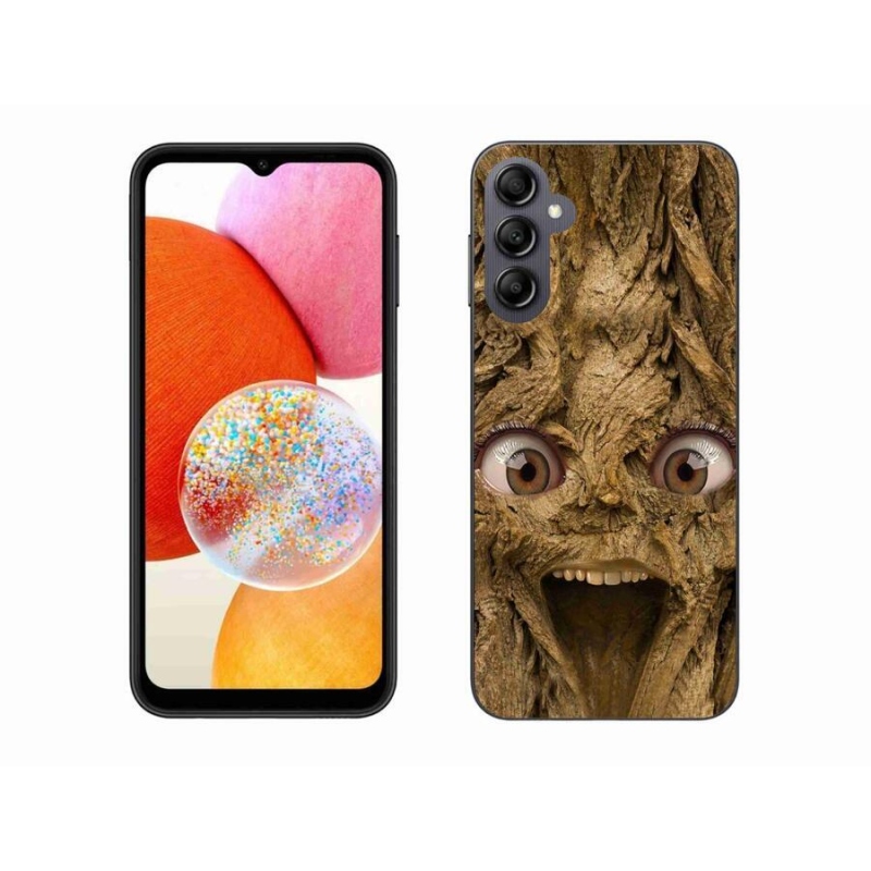 Gélový kryt mmCase na mobil Samsung Galaxy A14 4G/5G - veselý strom s očami