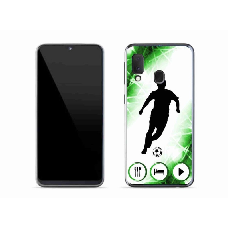 Gélový kryt mmCase na mobil Samsung Galaxy A20e - futbalista