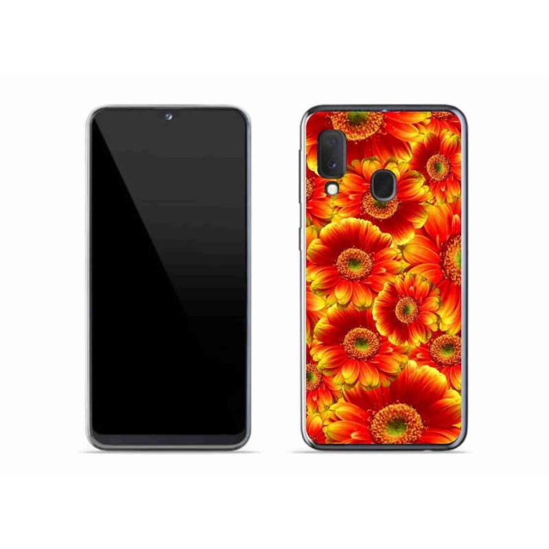 Gélový kryt mmCase na mobil Samsung Galaxy A20e - gerbera 1