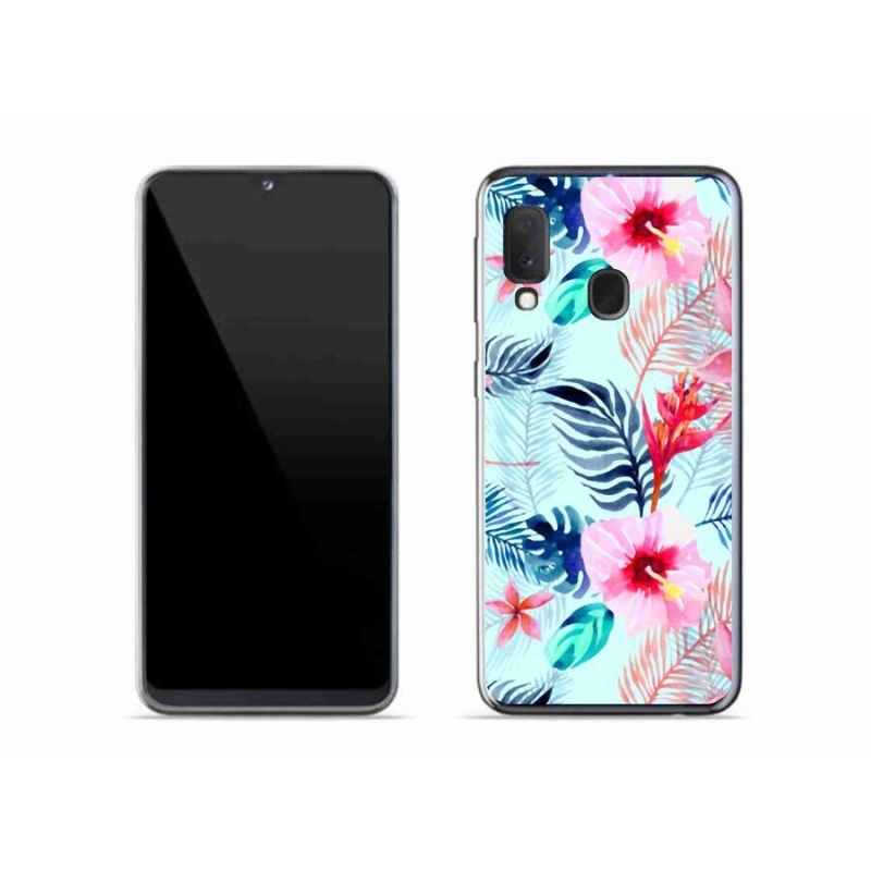 Gélový kryt mmCase na mobil Samsung Galaxy A20e - kvety