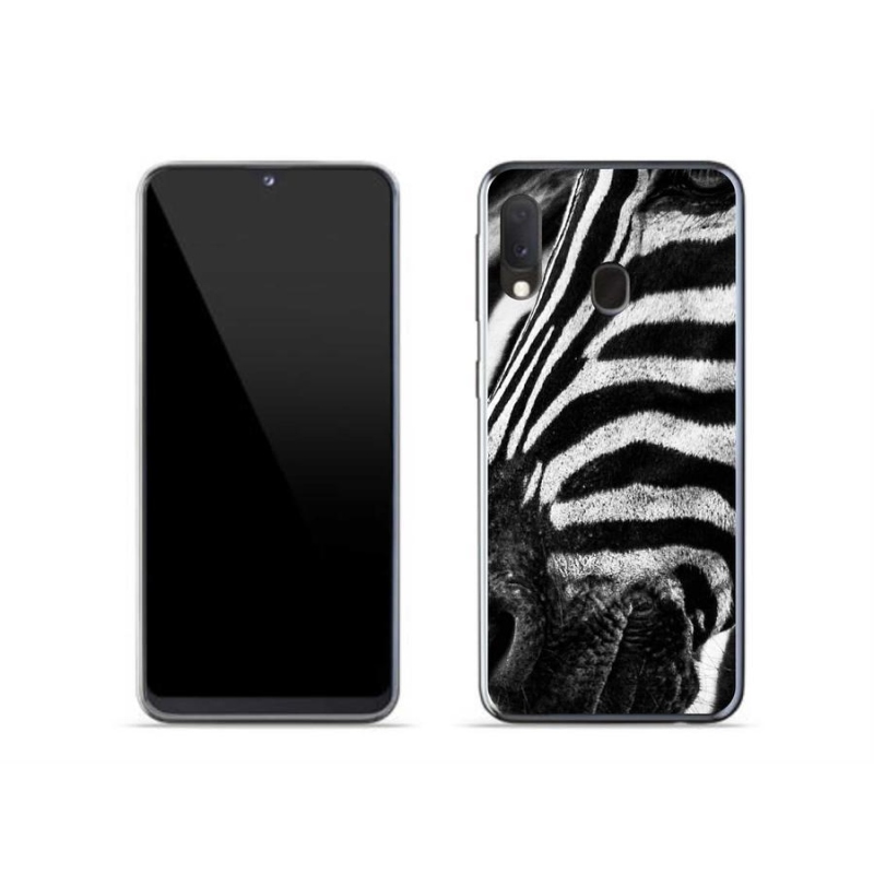 Gélový kryt mmCase na mobil Samsung Galaxy A20e - zebra