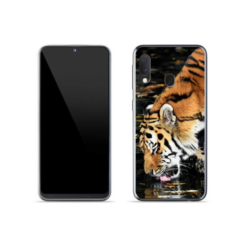 Gélový kryt mmCase na mobil Samsung Galaxy A20e - smädný tiger